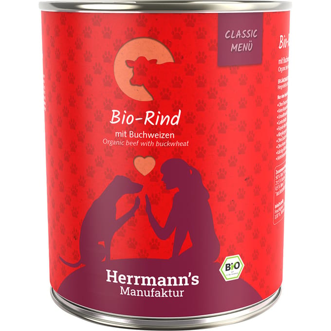 12x800g Herrmann's Menu Bio rund met bio boekweit
