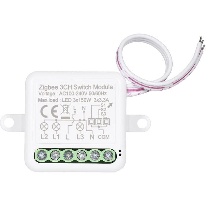 2CH Zigbee Mini Smart Switch-relaismodule Ondersteuning 2-weg schakelaar voor slimme huisautomatisering 3CH Zigbee Switch Module