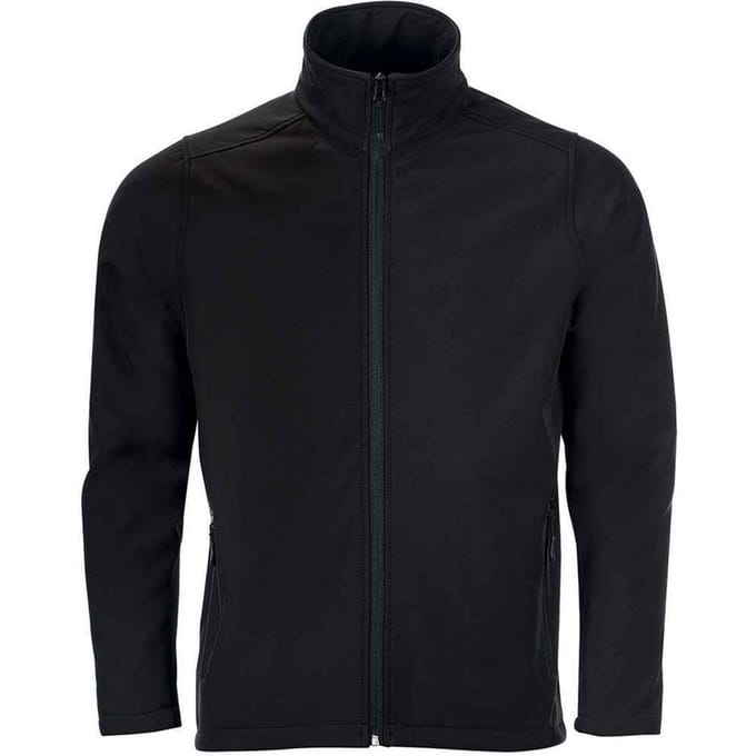 SOLS Heren Race Soft Shell Jas (Zwart)