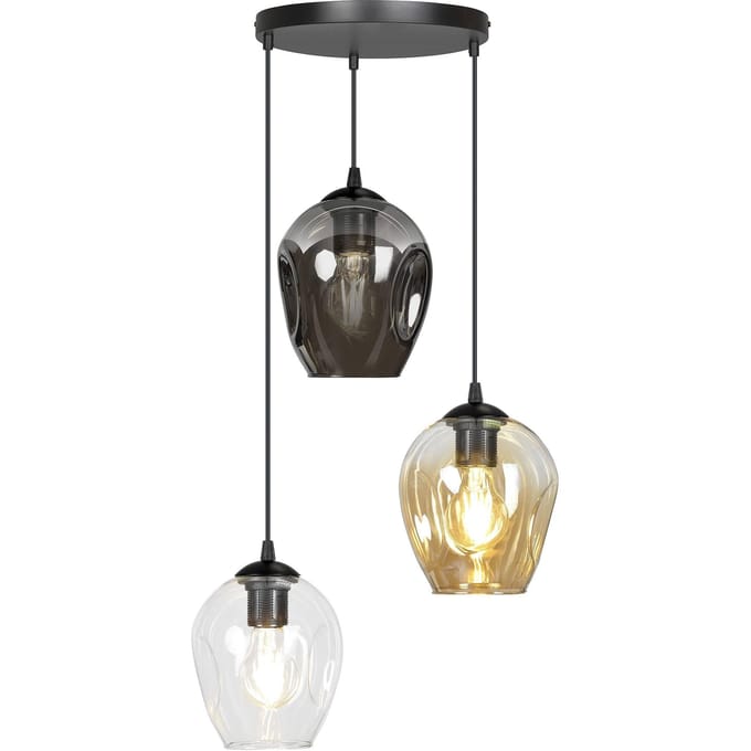 3-lichts hanglamp Noah rond | Loft46