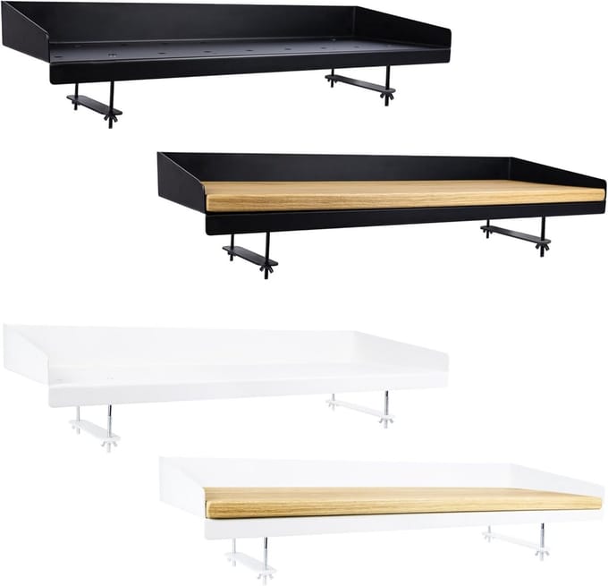 Opklapbare Balkontafel Wit – Weerbestendig & Ruimtebesparend – Montage op Reling