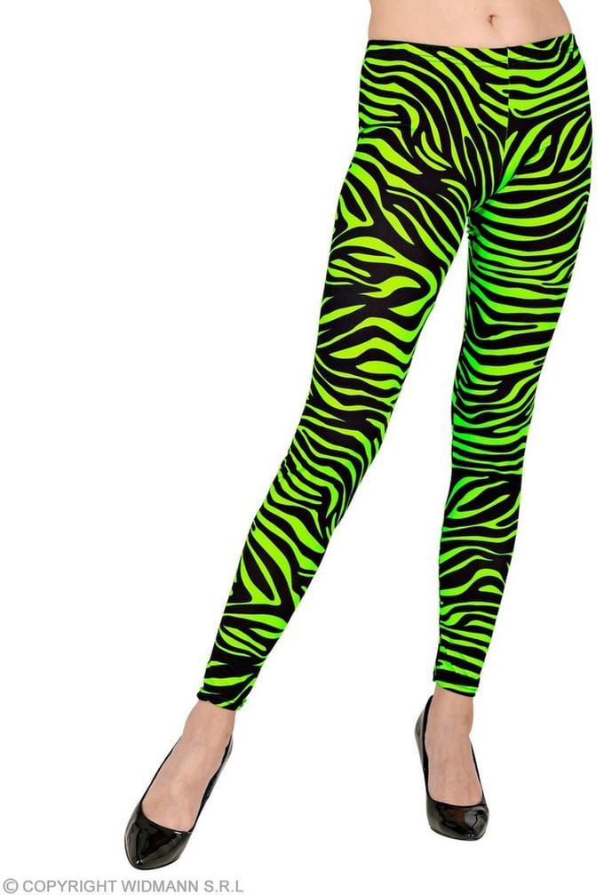 80s Legging Kate Neon Groen Vrouw