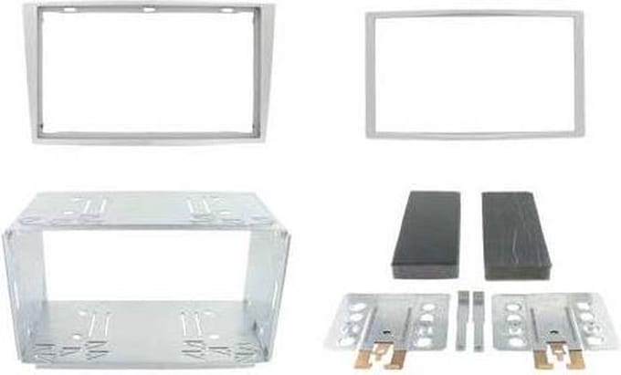 2-DIN frame Opel Corsa 06-09 Astra H 04-10 ZILVER