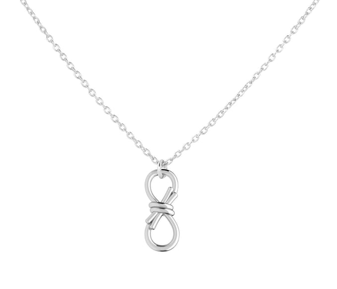 ARLIZI 2247 Ketting infinity symbool knoop hanger - sterling zilver - 44 cm