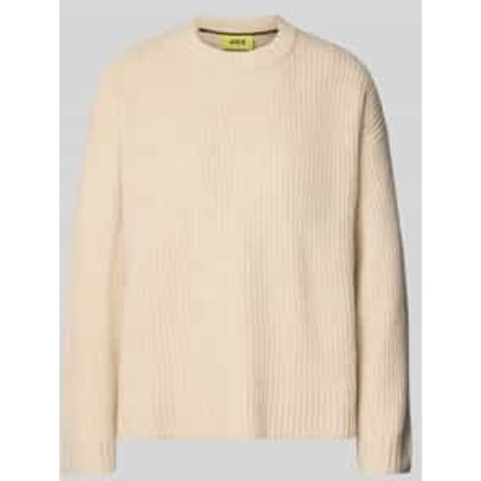 Oversized gebreide pullover met ribboorden, model 'SIGGA'