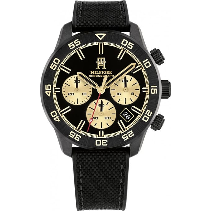 Tommy Hilfiger TH85 Carbon 1792182 Horloge - Textiel - Zwart - Ø 41 mm