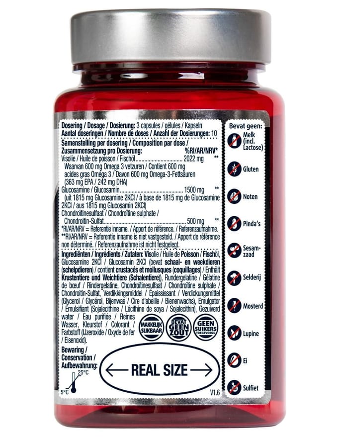 Lucovitaal Glucosamine Chondroïtine Visolie 30 capsules