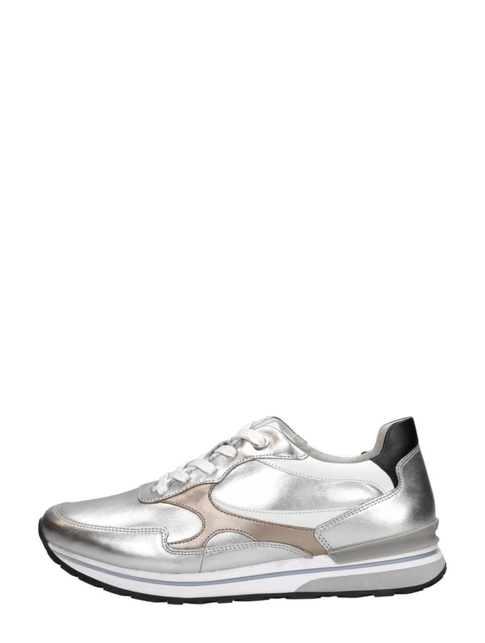 Gabor - Sneakers Hoog Zilver Zilverkleur 43