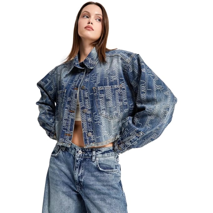 It's Basic - Cropped Denim Jacket