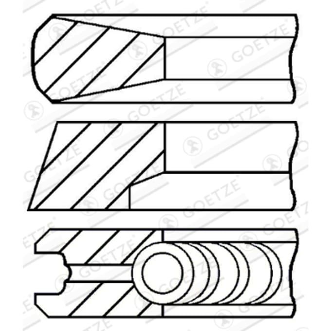 Goetze Engine Zuigerveren set GOETZE 08-854700-00
