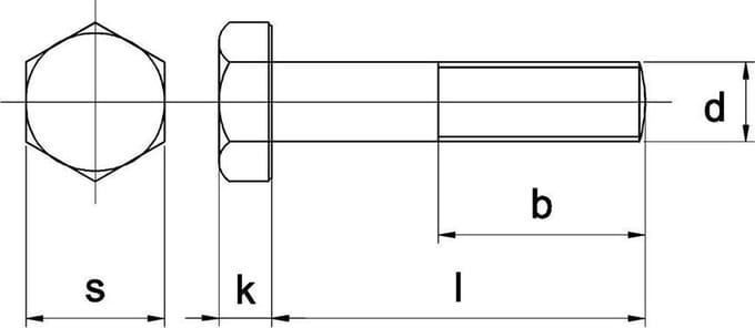 Zeskantbout M10x40mm RVS A4 - 100 stuks