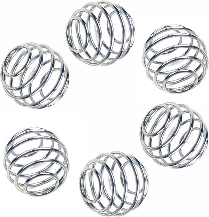 Shaker Balls Set van 6 - Roestvrij Staal Eiwitmixers voor Shakerflessen