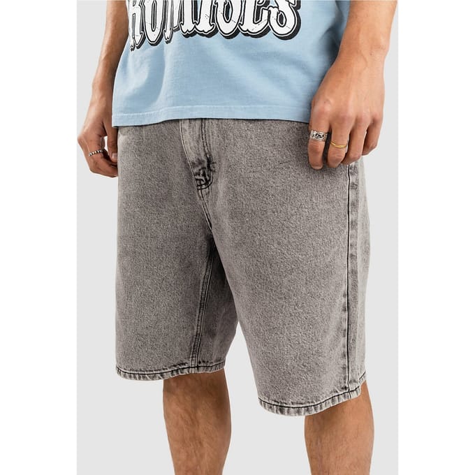 Empyre Loose Fit Sk8 Short Denim Korte Broek grijs