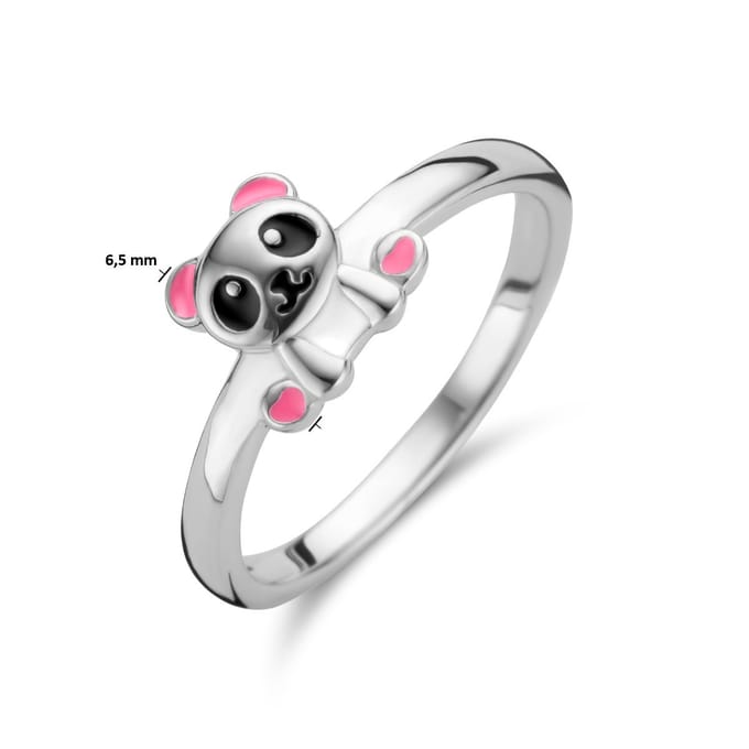 Gerhodineerd Zilver Ring Panda 1336201