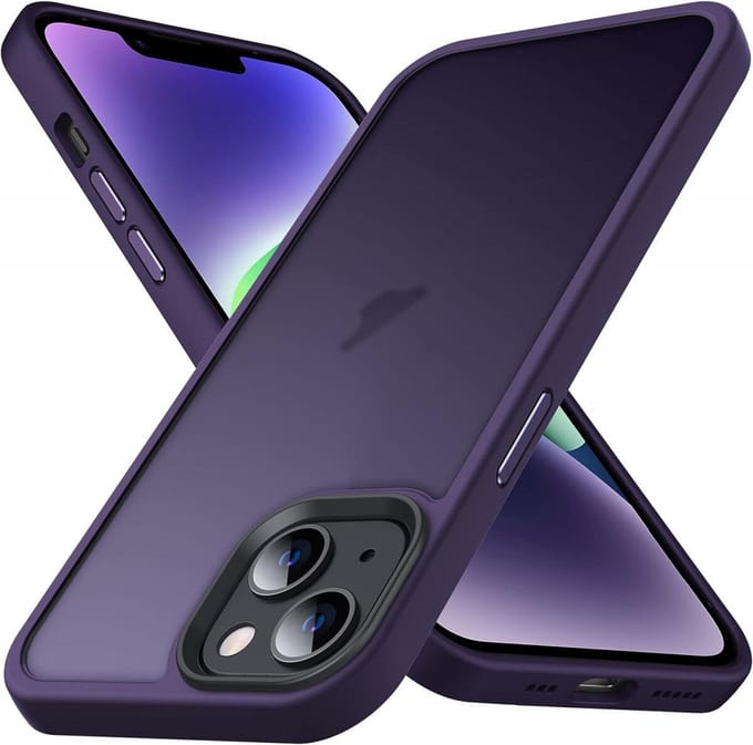 Hoesje Geschikt voor Apple iPhone 14 Pro - Matte Back Cover - Paars