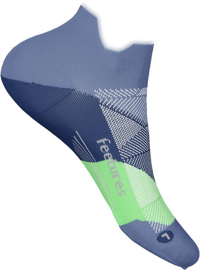 Feetures - Elite Ultra Light No Show Tab - Bahama Blue - Blauw / SMALL
