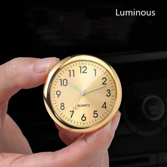 1 stuks autogemonteerde klok 4 cm elektronisch quartz uurwerk auto-interieur ornament creatieve auto-benodigdheden
