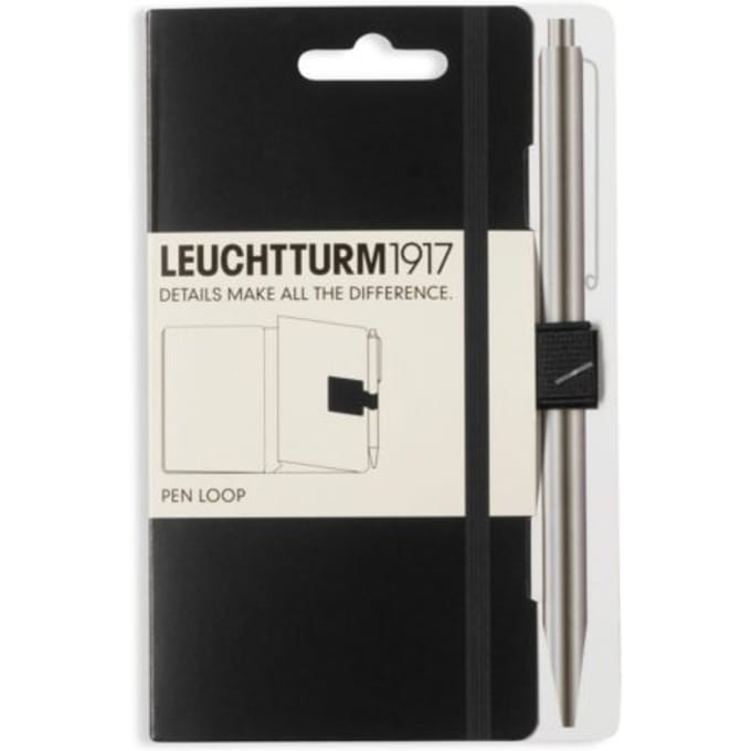 Pen loop zelfklevende pennenlus xl, kleur zwart