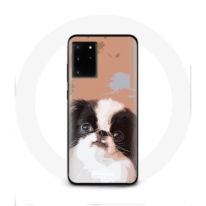 Case voor Samsung Galaxy S11 Plus Japanse spaniël Zwart-wit hondenras