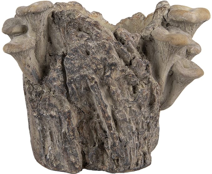 Clayre & Eef Bloempot 19x17x16 cm Bruin Steen