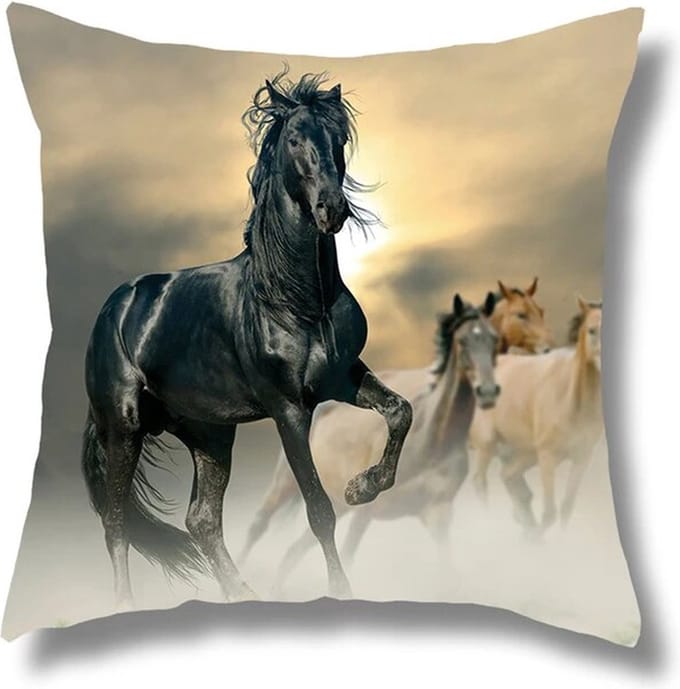 Sierkussen Paard Paardenliefhebber Cadeau, 45 x 45 cm
