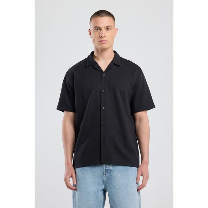 America Today Kondo Washed Black Maat: XS | Casual Overhemden Outlet | Heren | Zwart