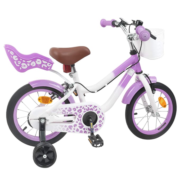 vidaXL - Kinderfiets - 12 - Inch - voor - 2-4 - jaar - oud - Paars