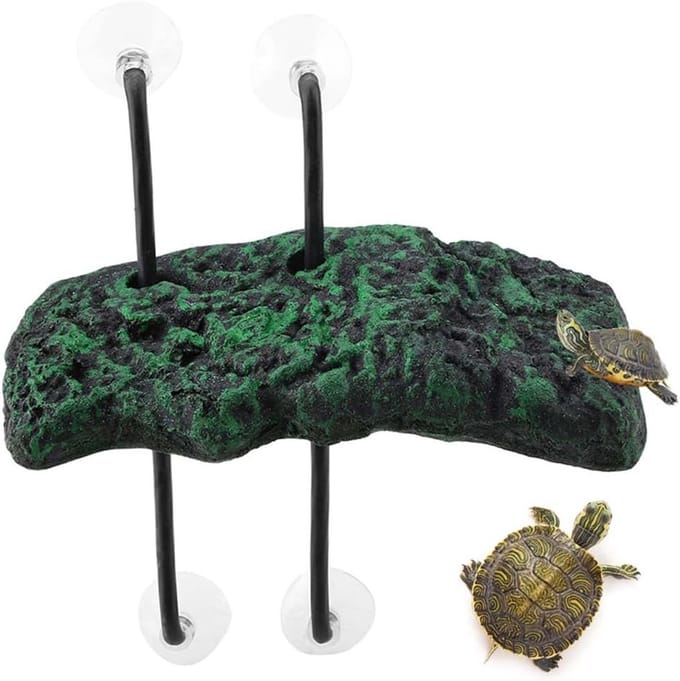 Drijvend Schildpad Platform - Zwem Platform - Terrarium Inrichting - Automatisch Drijvend - 28 x 12 cm