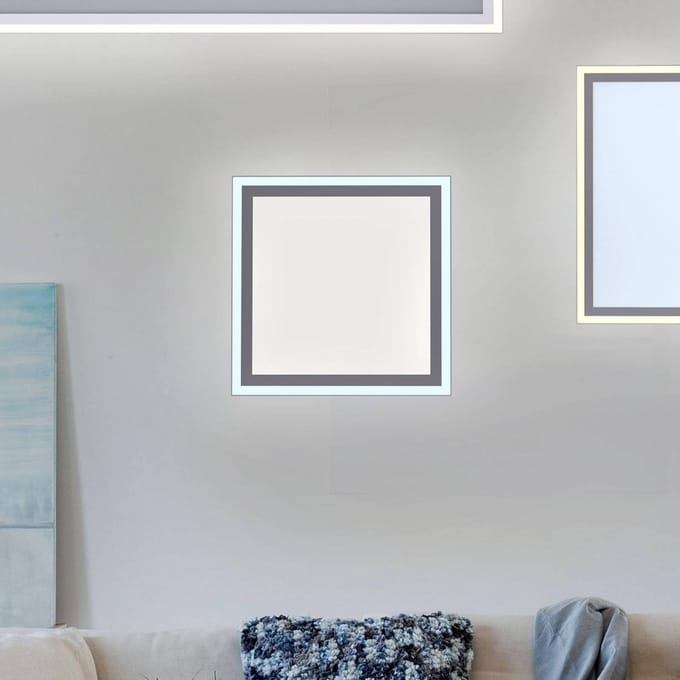 JUST LIGHT. GmbH LED plafondlamp Edging, tunable white, 31x31 cm