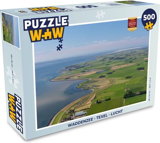 Puzzel Waddenzee - Texel - Lucht - Legpuzzel - Puzzel 500 stukjes