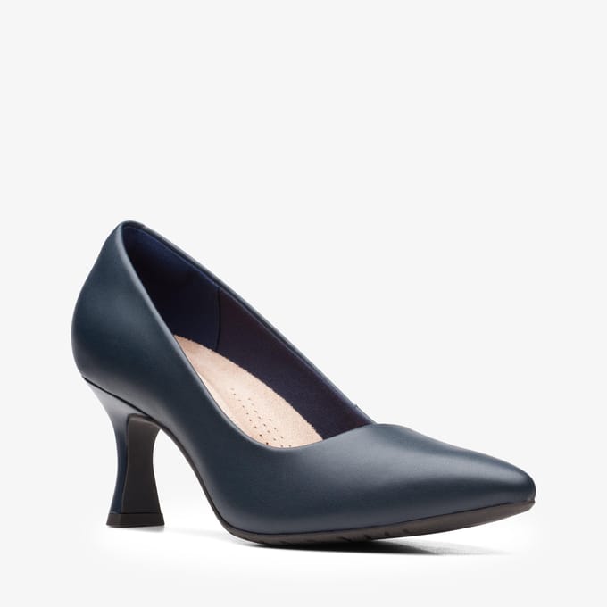 Kataleyna Gem Marineblauwe Leren Schoenen