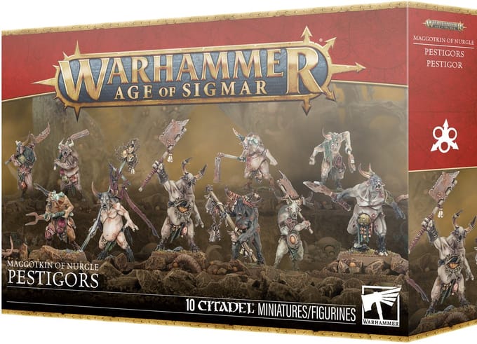 Beeldje Games Workshop Warhammer AoS - Maggotkin of Nurgle : Pestigors