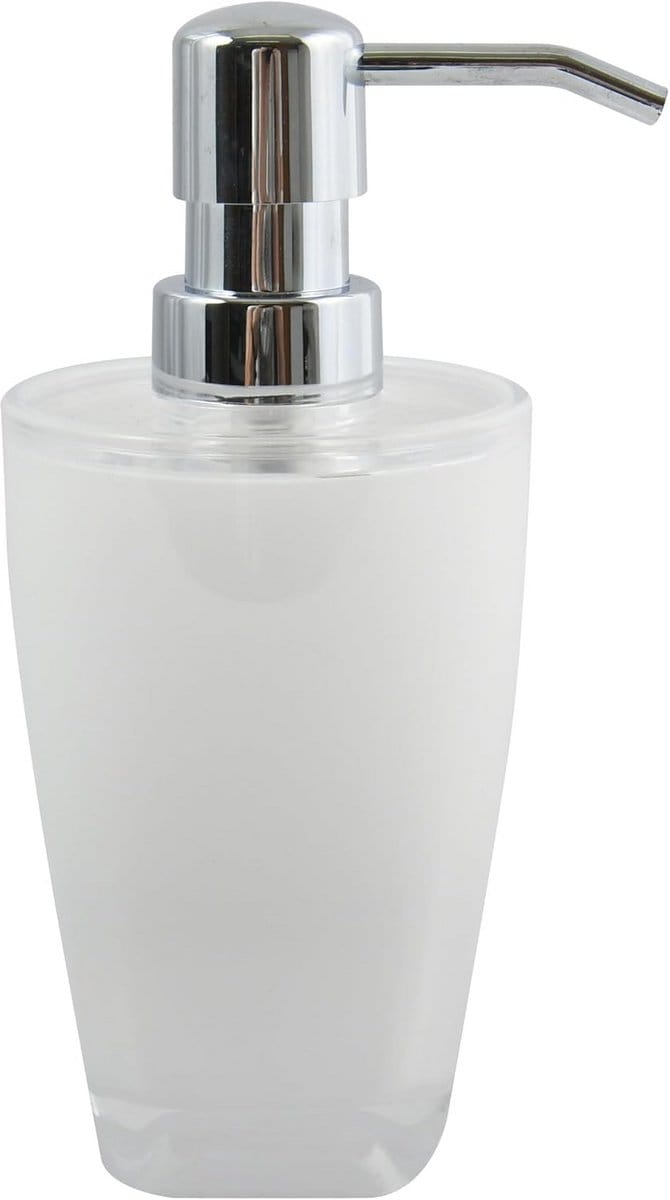 Zeepdispenser Tafelmodel Acryl Wit - Ruime Badkamer Accessoire