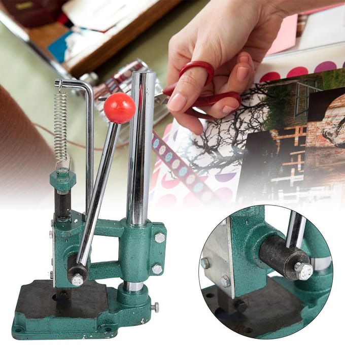 Kleine Handpersmachine Desktop Handmatige Pers Ponsmachine Krimper (JH-16) gray