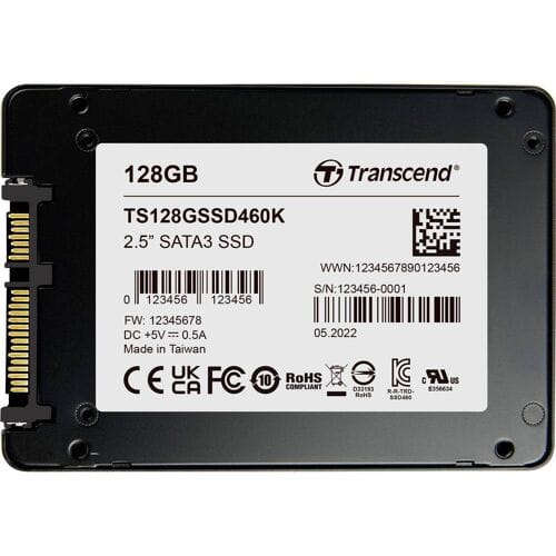 Transcend 128 GB mSATA SSD harde schijf SATA III TS128GSSD460K-VS1