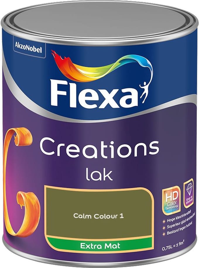 Flexa - Creations Lak Extra Mat - Calm Colour 1 - Mengverf - 750 Ml