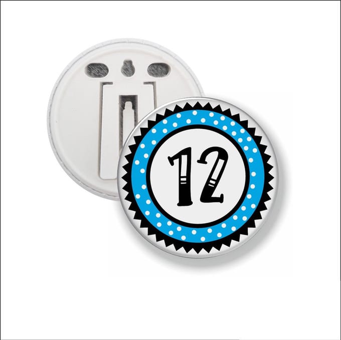 Button Met Clip 58 MM - 12