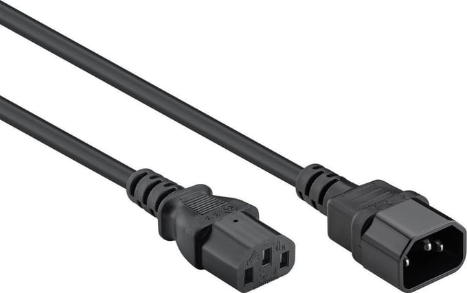 C13 naar C14 apparaatsnoer - Verlengkabel - 7.5 meter - Zwart - Allteq
