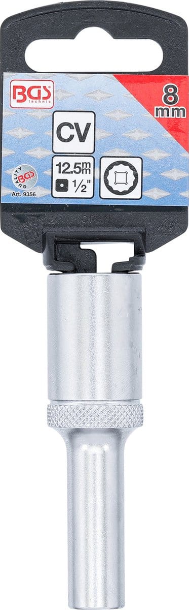 BGS Dopsleuteldop twaalfkant, diep 1/2 8 mm