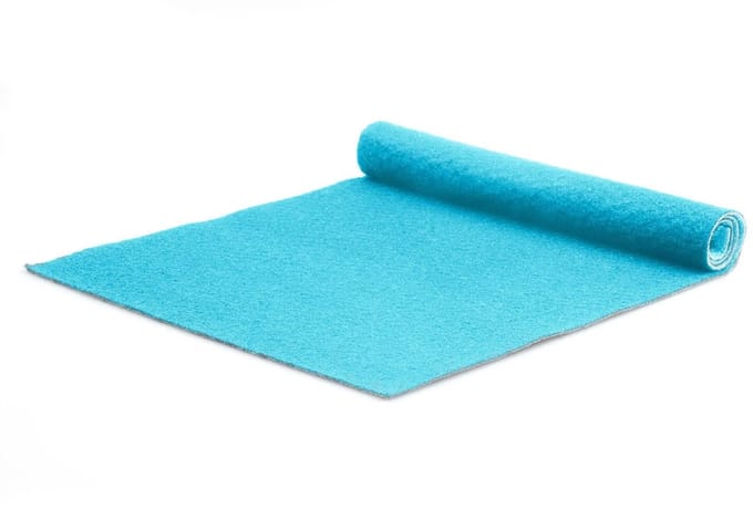GJ Floors - Basic loper Tokyo | Lichtblauw - Breedte x Lengte: 2 meter / 8 meter