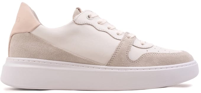 Omnio classic sneakers dames wit/beige leer