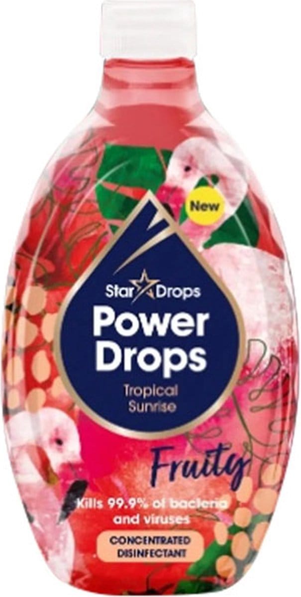 The Pink Stuff Power Drops Concentrated Disinfectant Fruity Tropical Sunrise 250ml