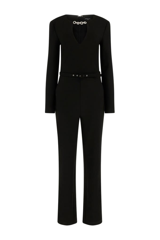 GUESS Talitha Jumpsuit Jet Black A996 Größe: 48 | Jumpsuits Outlet | Damen | Schwarz