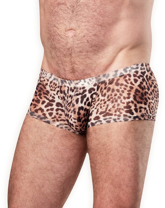Amorable - Transparante Luipaard Heren Short - Panterprint M/L