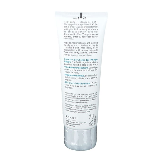 Bioderma Atoderm Intensive Face & Body Balm for Very Dry Eczema Prone Itchy Skin 75ml