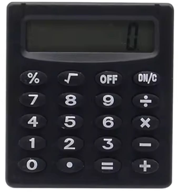 Rekenmachine 2x - Zakrekenmachine, Pocket Calculator – Mini Rekenmachine – Kleine Calculator met LCD-scherm – Compact & Draagbaar