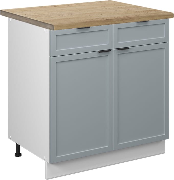 Vicco Fame-Line Keukenonderkast – 80 cm, WB Eik Licht blauw-grijs