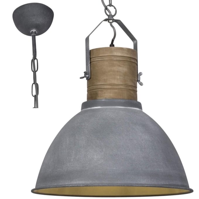 Brilliant FRIEDA - Hanglamp - Bruin;Zilvergrijs