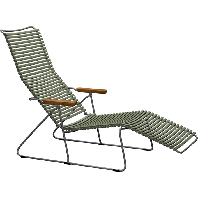 HOUE - Click Sunlounger ligstoel - olijfgroen