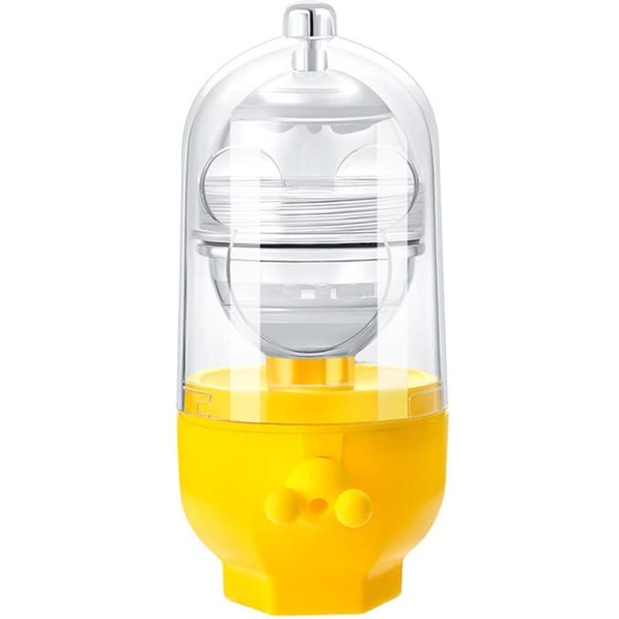 Eiklopper Hand Eischudder Mixer Eigeel Eiwit Mix Handmatig Gereedschap Gouden Ei Maker voor Kinderen L white